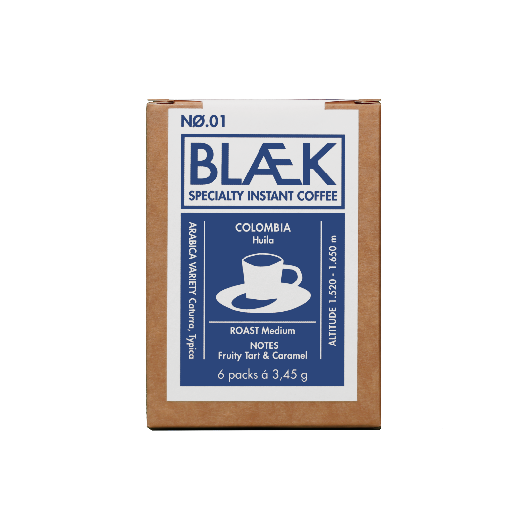 Instant Kaffee BLÆK NØ.1 - Milchschokolade, Früchtebrot & Karamell