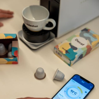 Doubleshot Decaf Kaffeekapseln mit Morning Kapselmaschine