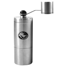 Rhino Kaffeemühle Grinder Small aus Edelstahl mit AeroPress Adapter