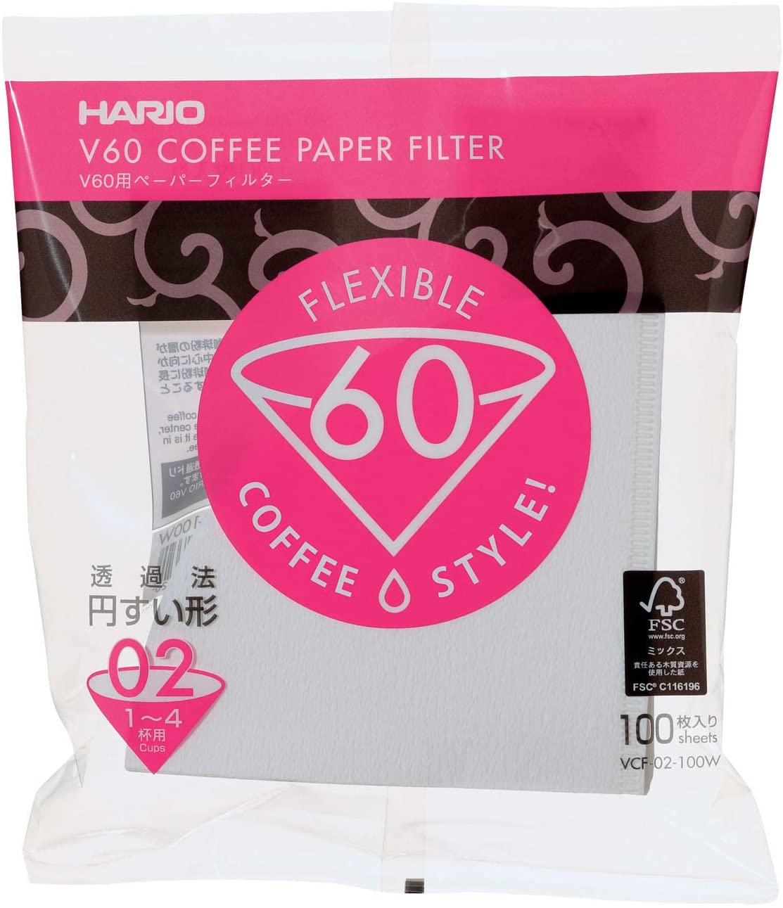 Hario V60 Gr. 02 Filterpapier aus Japan