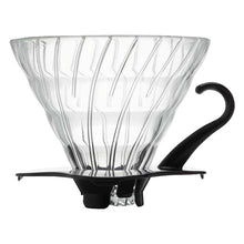 Laden Sie das Bild in den Galerie-Viewer, Hario Handfilter Glass Coffee Dripper V60 Größe 01, Black